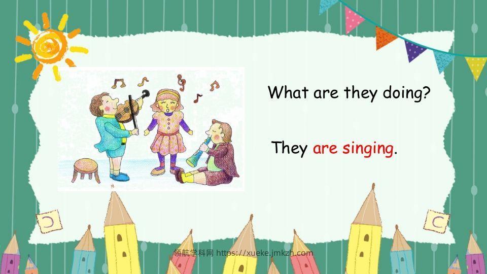 图片[3]-五年级英语下册现在进行时（人教PEP版）-领航学科网