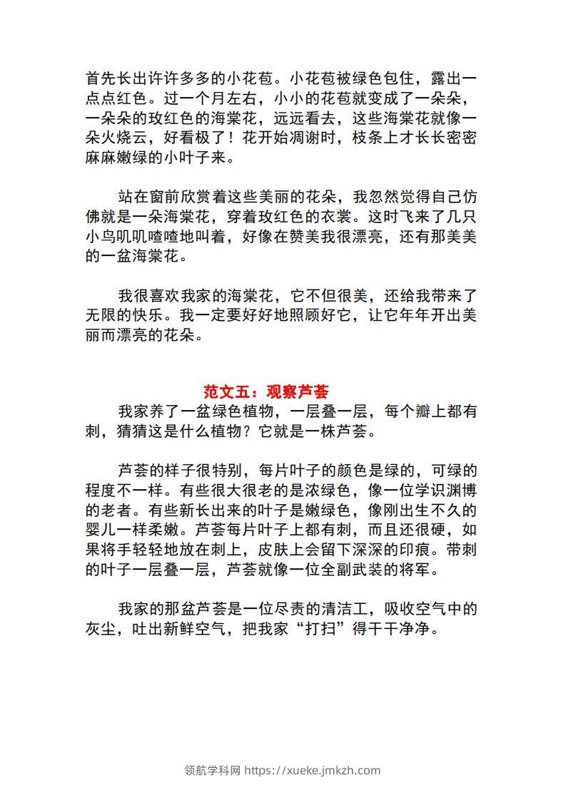 图片[3]-三年级语文下册1-8单元作文范文-领航学科网