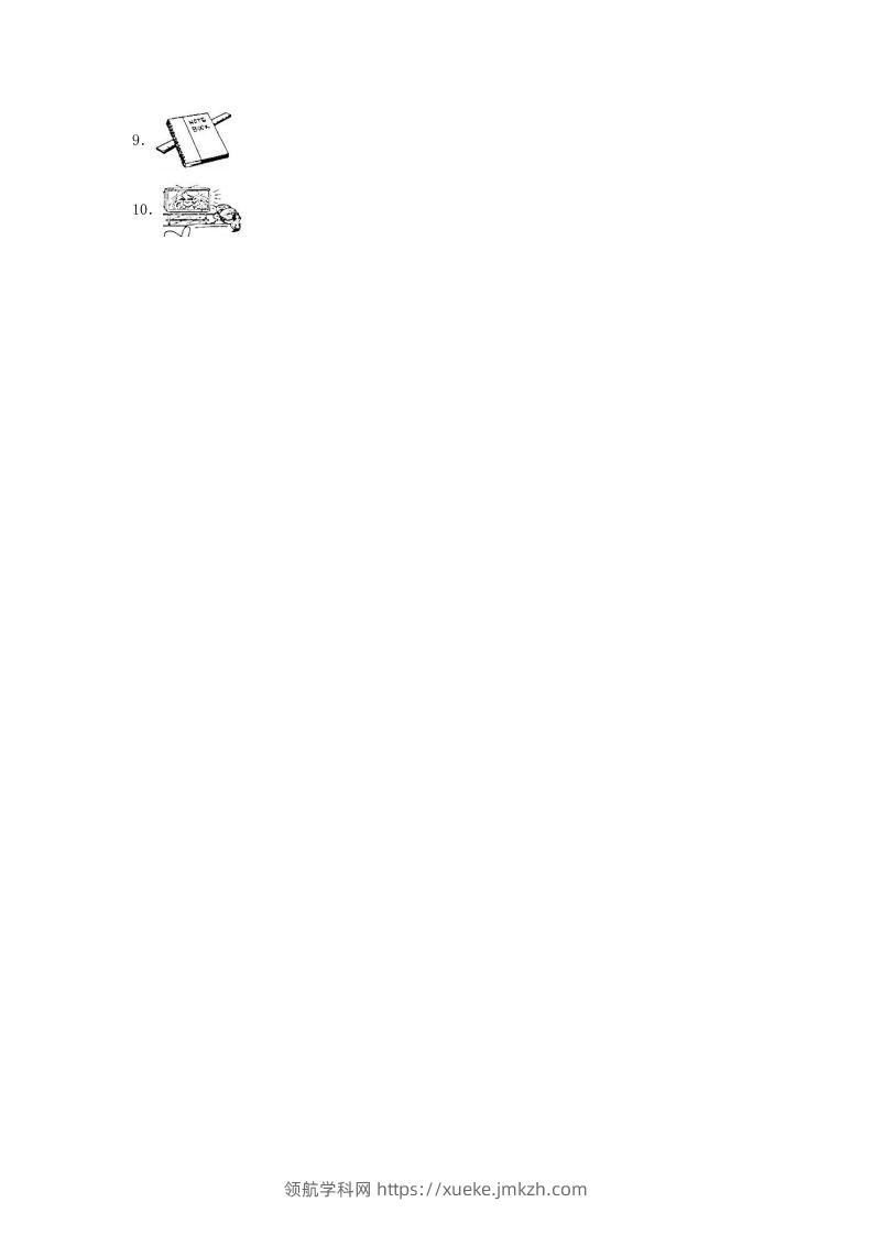 图片[2]-2020-2021学年浙江省湖州市德清县四年级上学期期末英语真题及答案(Word版)-领航学科网