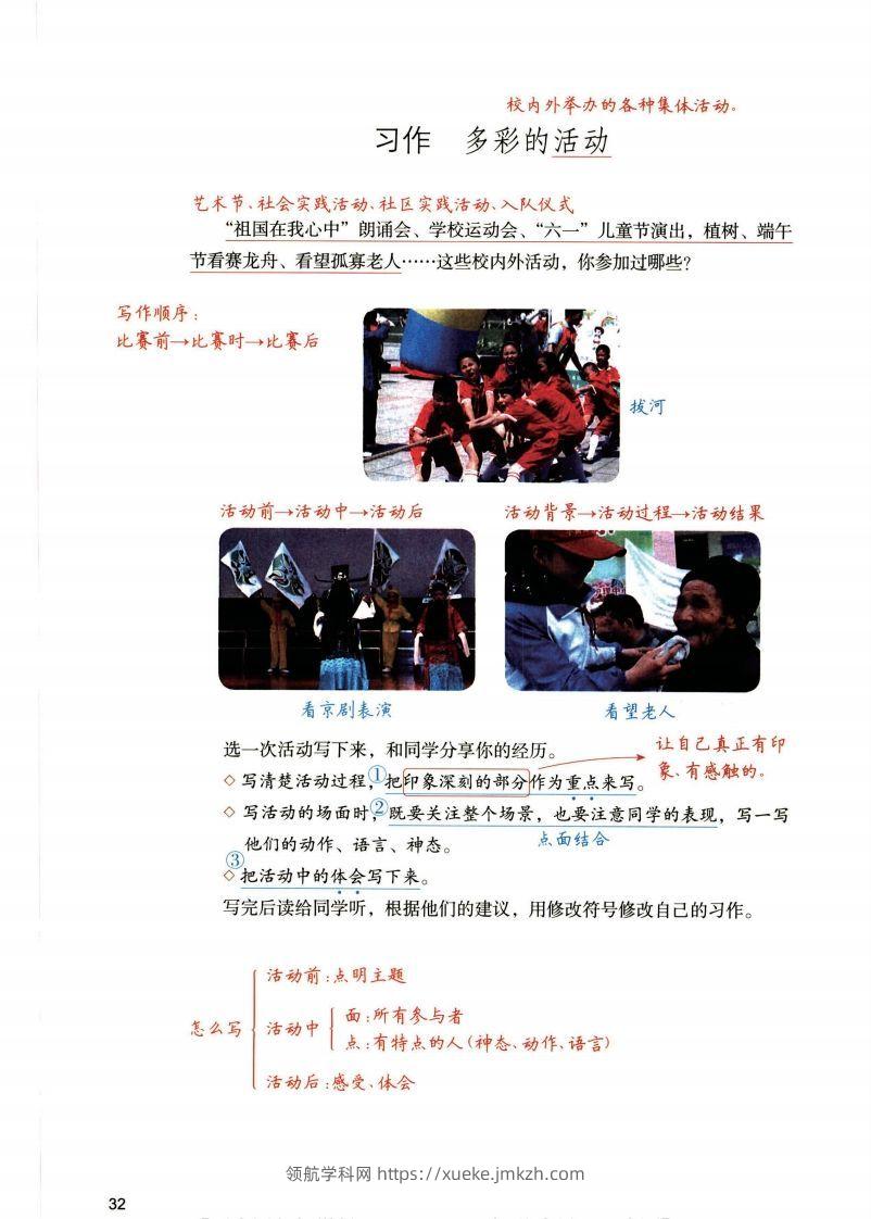 图片[2]-六年级上语文1-8单元习作预习方法详解（拟定提纲+写作思路+习作导图）-领航学科网