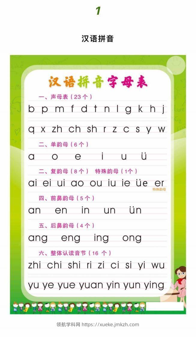 【拼音】•幼小衔接拼音拼读-领航学科网