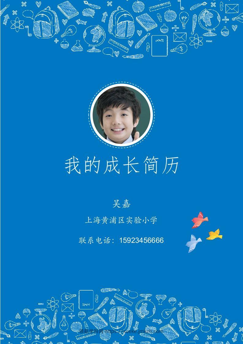 多页-小升初简历29-领航学科网