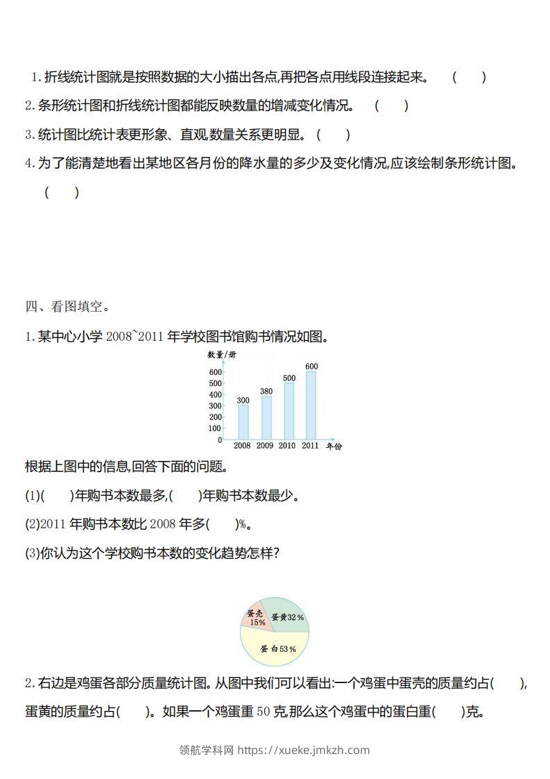 图片[2]-六下苏教版数学第一单元测试卷-1-领航学科网